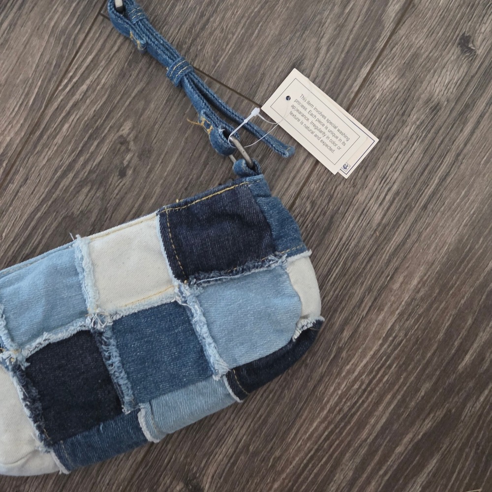 Lee x Kacey Musgraves Patchwork Denim Mini Shoulder Bag Small Y2K NEW - Picture 8 of 9